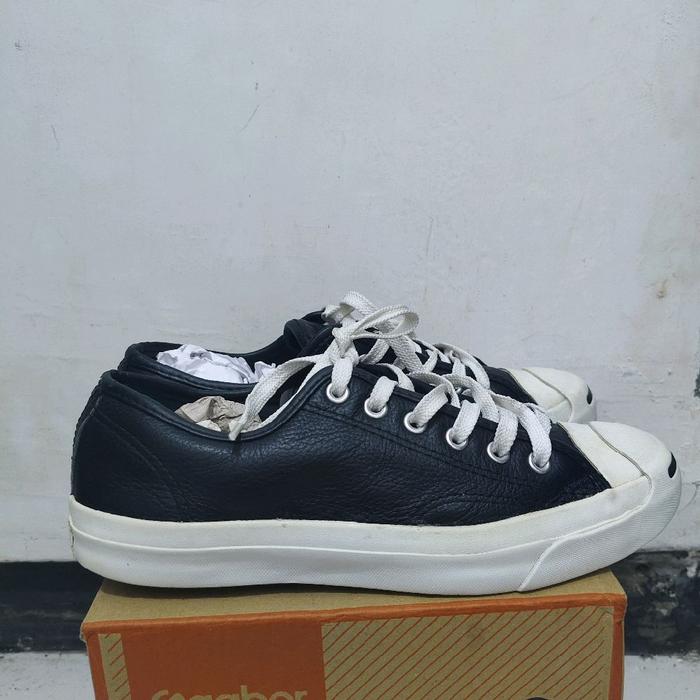 Converse Low Jack Purcell Leather BW bekas atau second
