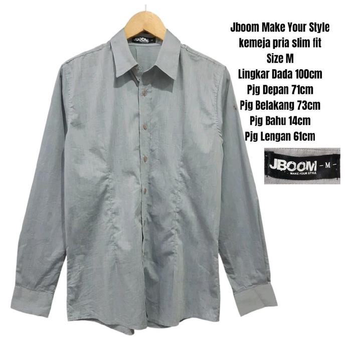 Jboom Make Your Style kemeja pria slim fit