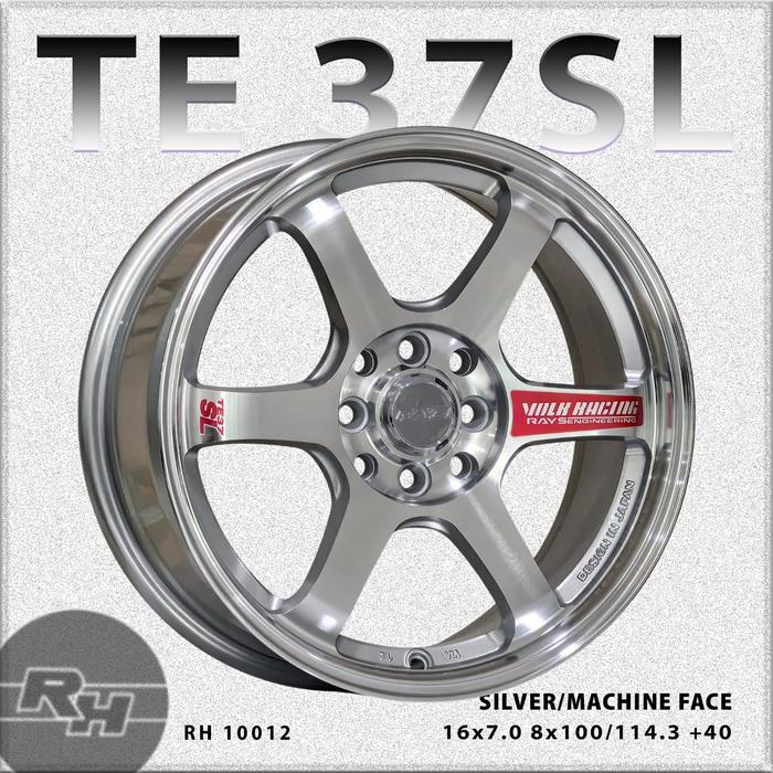 TE37SL/RH10012 SILVER MF/LIP VELG JF LUXURY R16