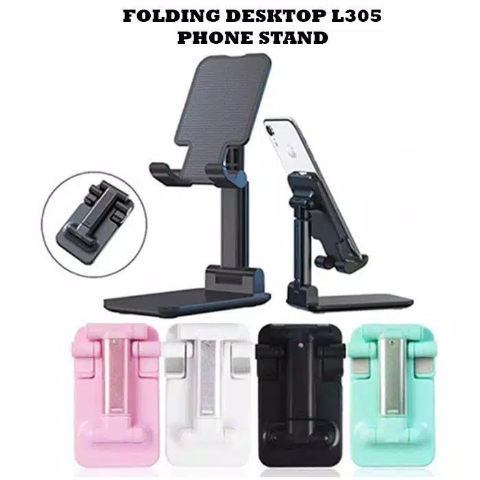 L305 LIFTABLE FOLDABLE PHONE HOLDER STAND HP MEJA FOLDING DESKTOP L305