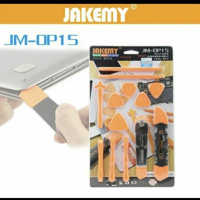 JAKEMY JM-OP15 13 in 1 Disassembly Tool Set Pry Spudger Roller Opening for Handphone Tablet ipad Rep