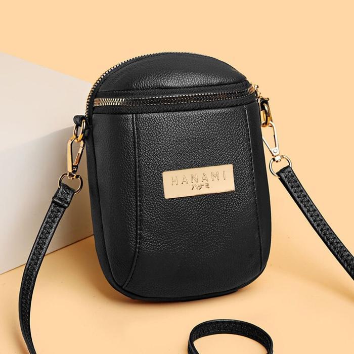 HANAMI Tas Selempang Wanita Hitam Laney TA1036B5 Kulit Slingbag Cantik Mini Branded Premium Terbaru