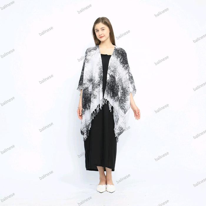 Setelan Dress Becca Part 2 Longdress Dan Outer Bali Outfit Pantai | Set Becca Cardigan Daster Rebecc