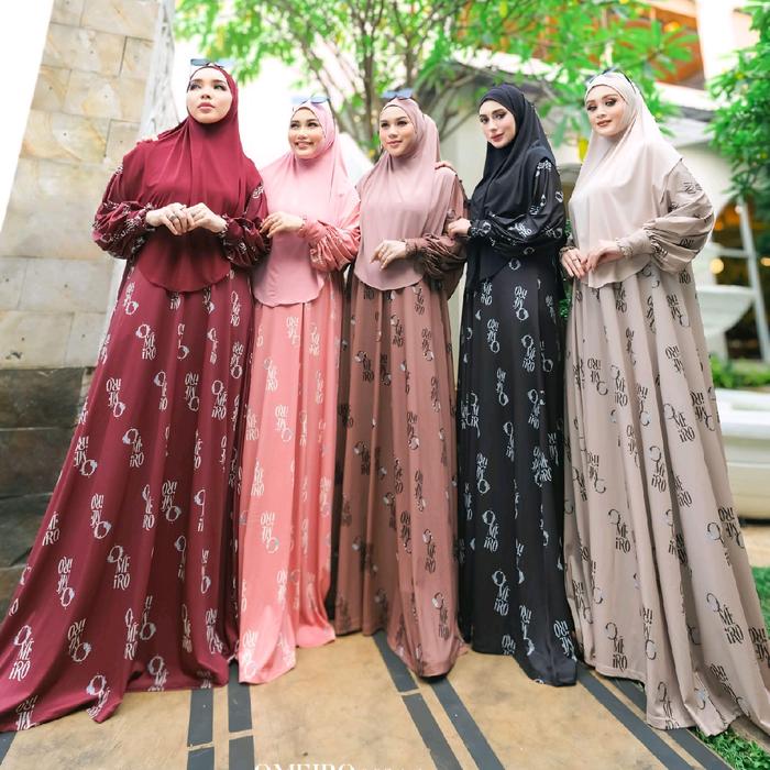 LOLY SERIES BY OMEIRO ZULFA IRANDA SET GAMIS BERBAHAN JERSEY PRINTING