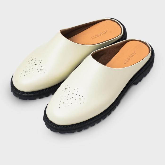Jovem Loafers Mule Series - Ivory White