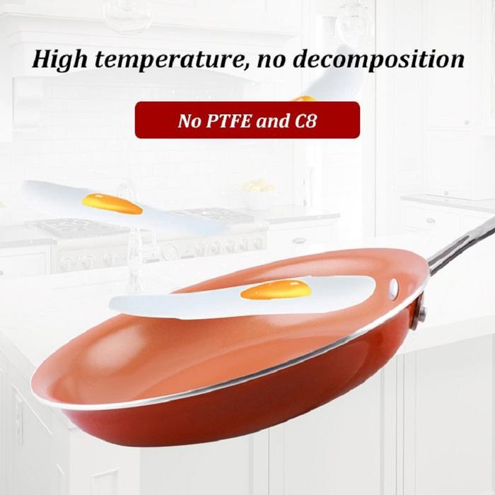 Non-Stick Fry Pan Nonstick Pan Copper Red Pan Ceramic Induction