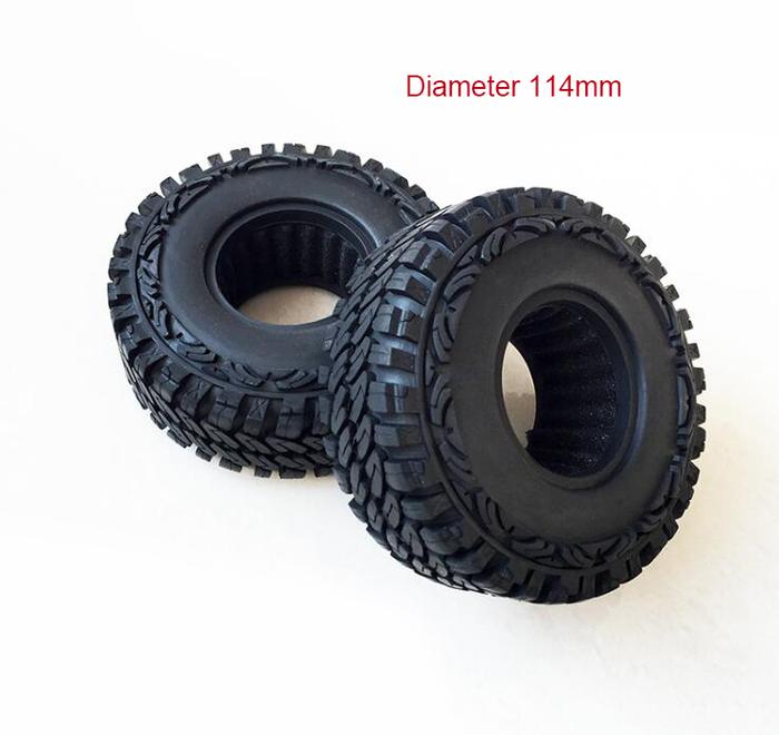 4 Pcs 1.9 "RC Crawler Ban Truk Ban Karet untuk 1/10 RC Model Mobil