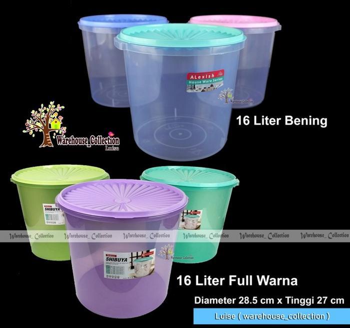 TOPLES KRUPUK JUMBO 16 LITER | Toples Makanan Besar| Toples Serbaguna |Sealware Krupuk Warungan ALEX