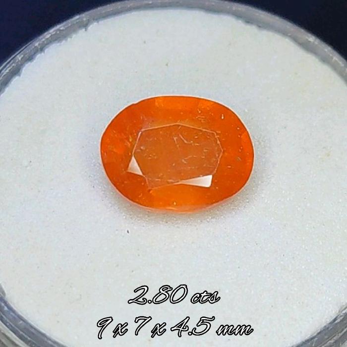 Natural Orange Sapphire Corundum zamrud colombia original