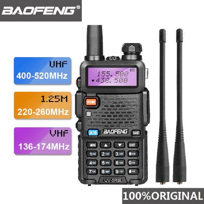 Baofeng UV-5R III Radio Walkie Talkie Tri-Band