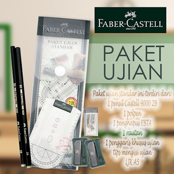 SET PAKET BELAJAR ONLINE Faber Castell / PAKET UJIAN STANDAR Faber Castell Pulpen Stylus Pen Pensil 