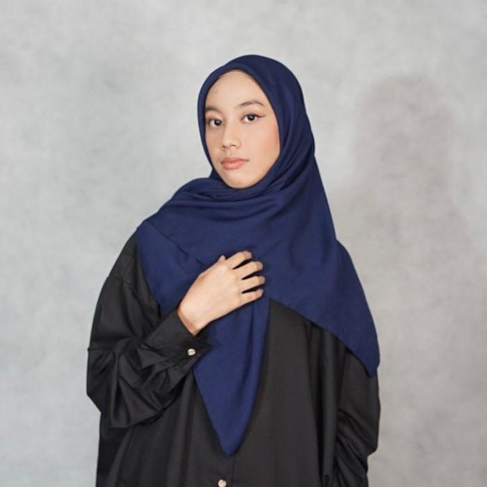 H✓6Y SAUDIA JILBAB HIJAB PUTIH SEGIEMPAT KERUDUNG RAWIS VOAL SQUARE GROSIR V♪NN