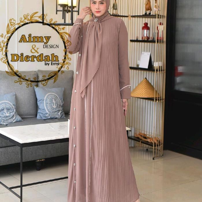 gamis ceruty mewah gamis simple gamis elegan