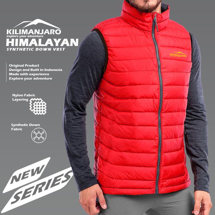New / Vest Kilimanjaro Himalayan - Jaket Rompi Kilimanjaro Synthetic Down - Jaket Bulu Angsa Sinteti