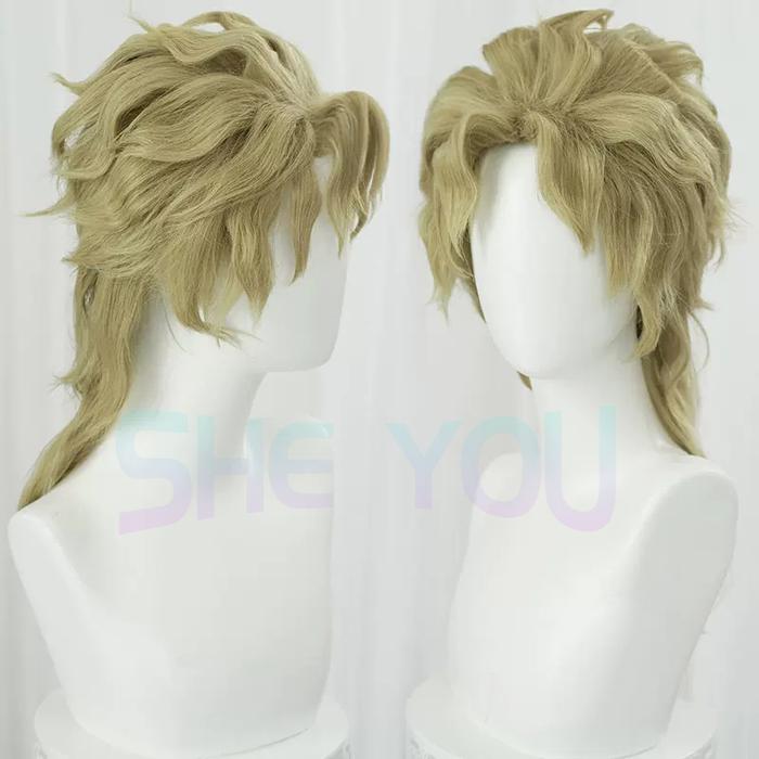 Dio Brando Cosplay Jojo Bizarre Adventure Cosplay Men Short Golden