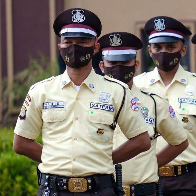 Seragam Pdh Satpam Lengkap Plus Atribut Panjang Baju Pria Katun Kerja Terlaris