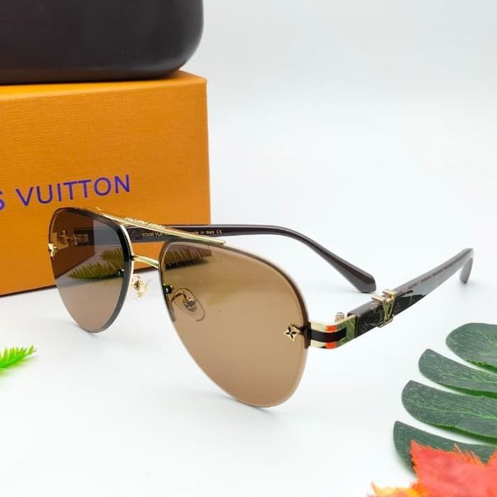 New Sunglasses Kacamata Hitam Pria Wanita Unisex MNLV 72315 Aviator Anti UV Elegan Mewah Free Box Fu