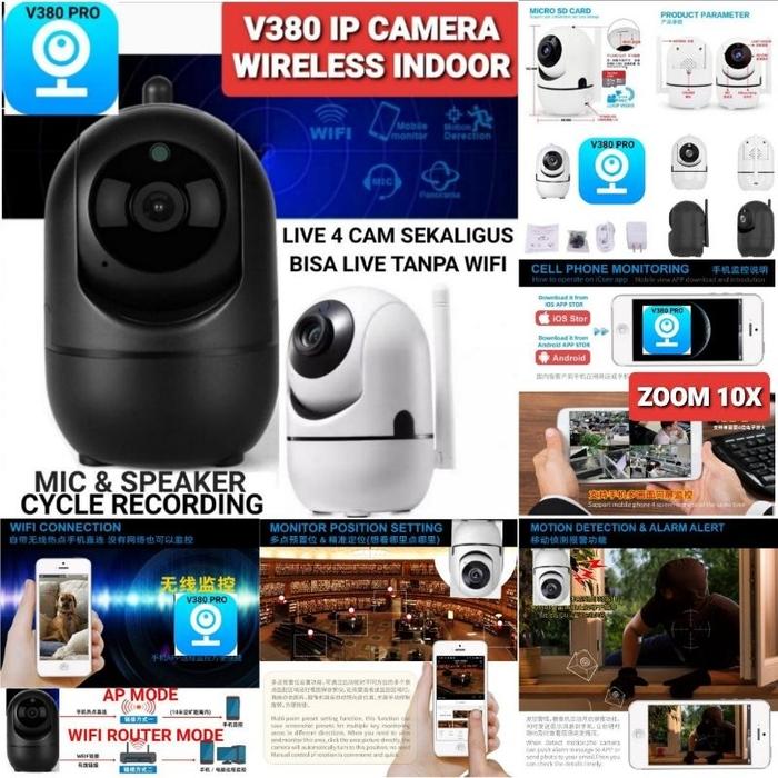 V380 Pro Ip Camera Wireless Ip Cam Minion Cctv Indoor