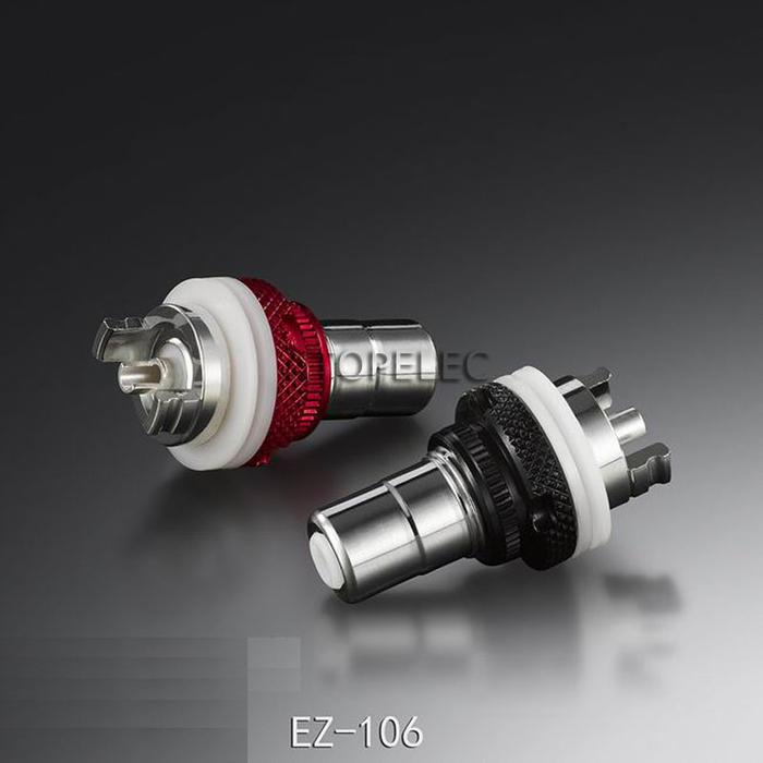 2 Pcs Eizz Perak Kuningan Berlapis RCA Jack Perempuan Soket Konektor
