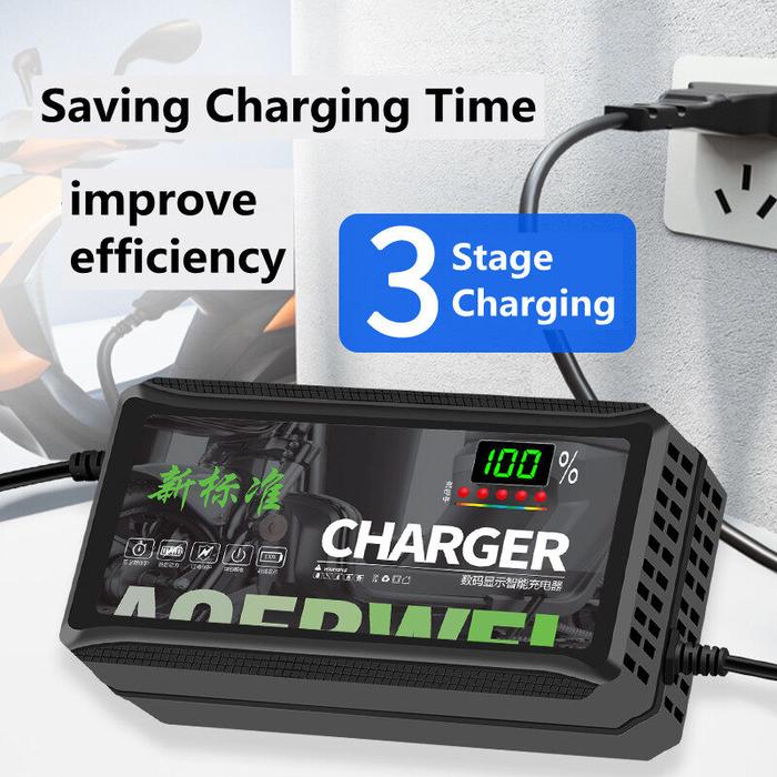 48V 12AH / 48V 20AH / 60V 20AH / 72V 20AH Tampilan Digital Shutdown