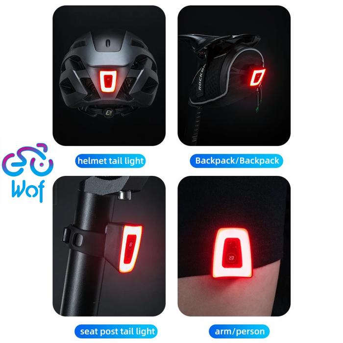 Ready Stok Rockbros Tt 30 Wd Lampu Belakang Hel Sepeda Bicycle Bike Helmet Rear Light Lamp Anti Air