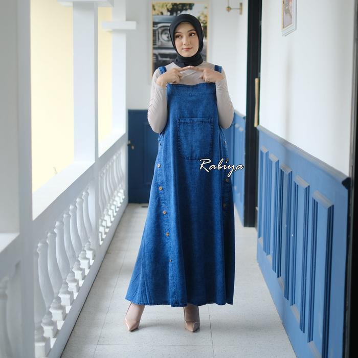 PROMO!! Gamis overall AMOUR Overall/pakaian overall wanita/overall terbaru kekinian Manset Muslim Ny