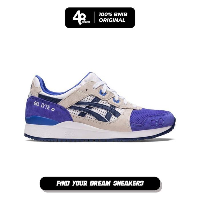 Sepatu Sneakers Pria Asics Gel Lyte 3 OG Colored Toe Pack Sapphire (1201A762-401) Original