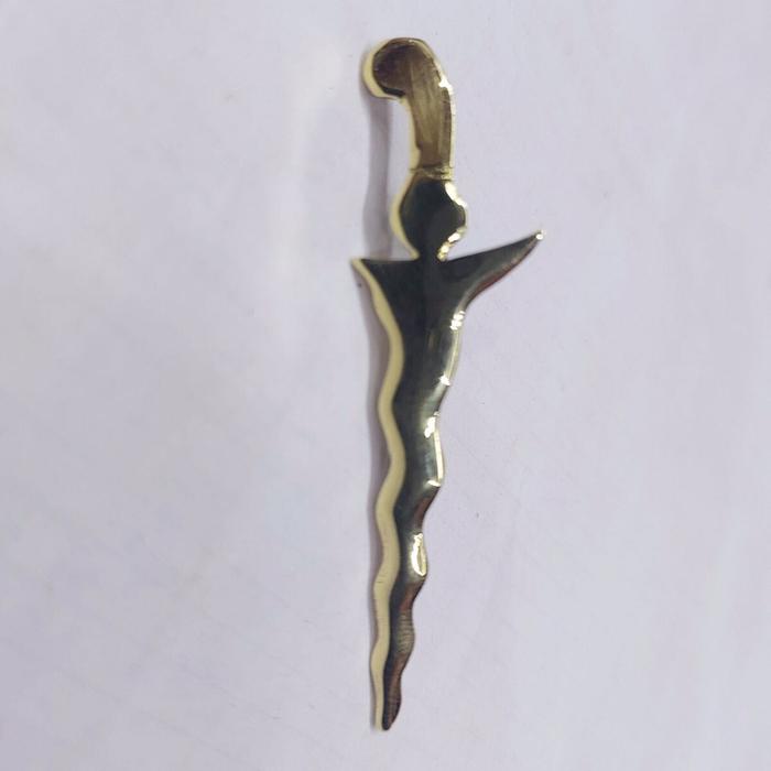 Bros Keris Ulir Kuningan Khas Jawa pin Koleksi