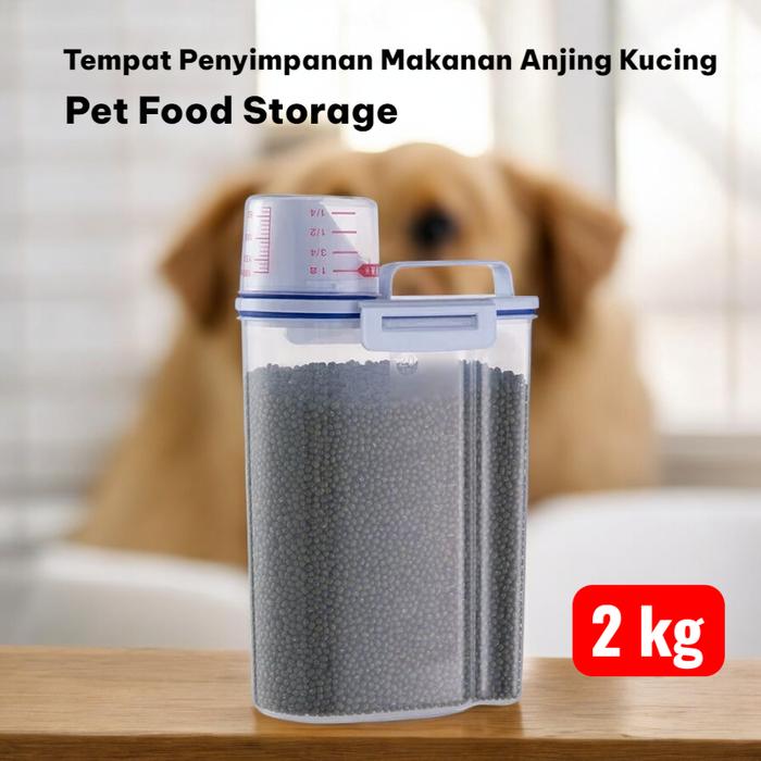 Mutiaramall - Penyimpanan Makanan Hewan | Pet Food Storage Box | Wadah Pakan Anjing Kucing
