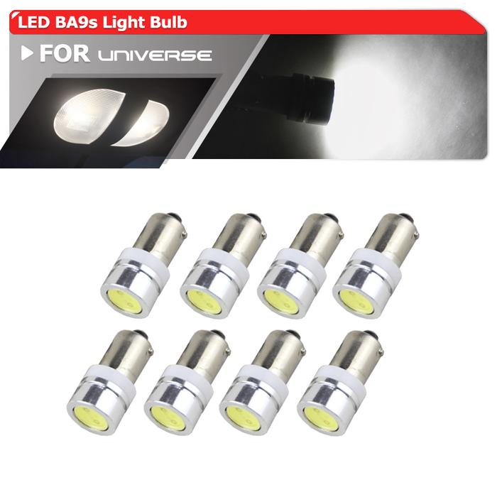 COB BA9 BA9s Single Contact Miniature Bayonet Led Bulb 12V White Car