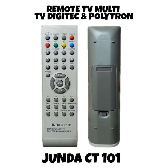 REMOT MULTI POLYTRON DAN DIGITEC / REMOT UNIVERSAL TV DIGITEC DAN POLYTRON CT-101 POLY+DIGI