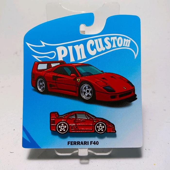 Pin/ Bros Model Diecast Ferrari f40 merah