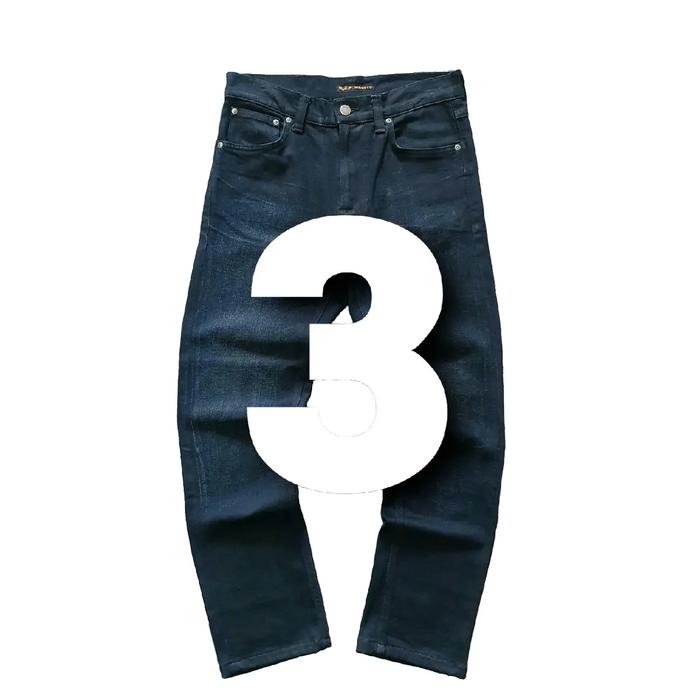 Celana Jeans Laki-Laki atau Perempuan, Disesuaikan dengan Ukuran Pembeli, Kondisi Sesuai dengan Ulas