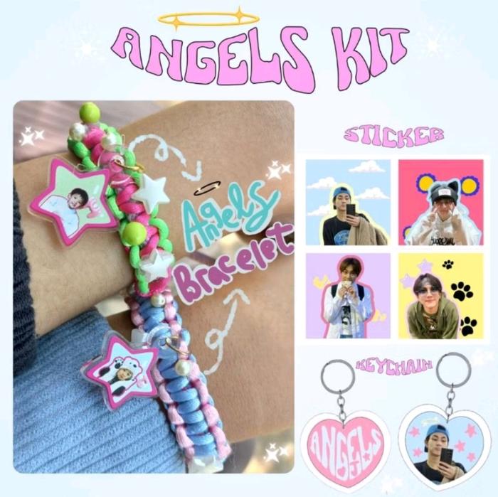 Angels Kit ENHYPEN (Bracelet Enhypen + Keychain + Sticker)