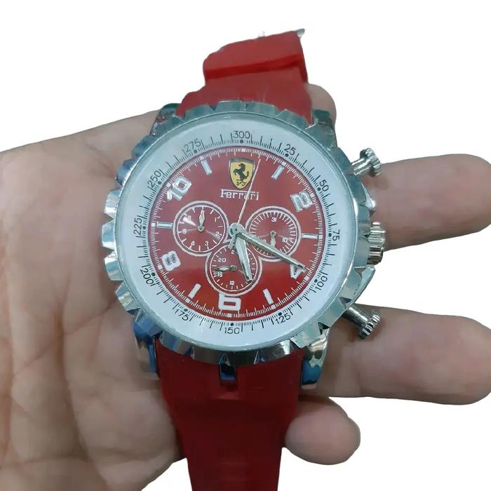 jam tangan sport pria otomatis chronograph ferrari Watches