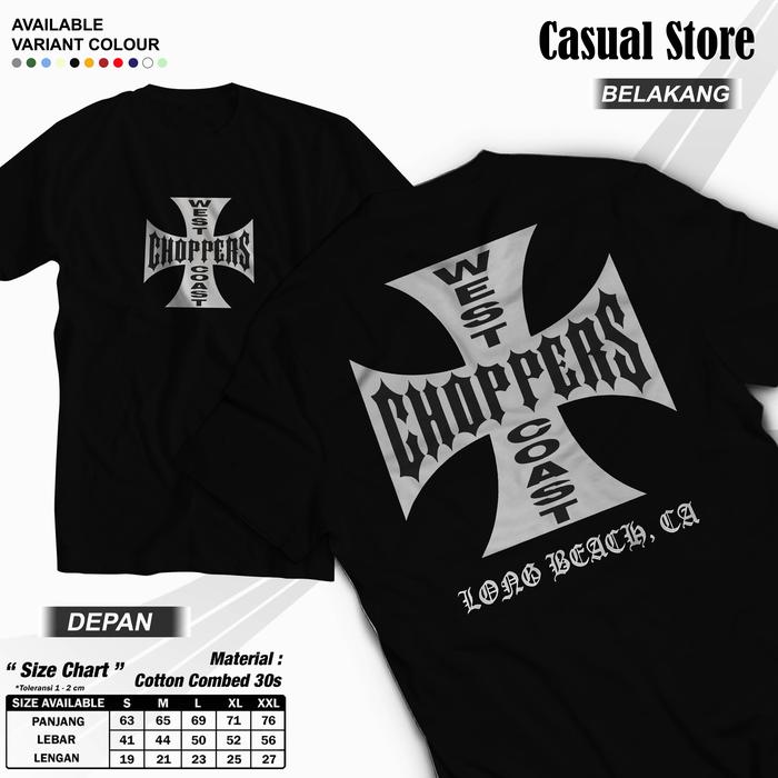 Store Casual WEST COAST CHOPPERS | Kaos Paul Walker Distro Pria Wanita Cotton Combed