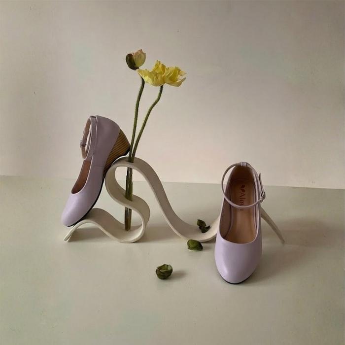 Alivelovearts Balletwood Pastel Series | Buy 1 Get 1 FREE Shoes Parfume | Heels Pantofel 3cm Pantofe