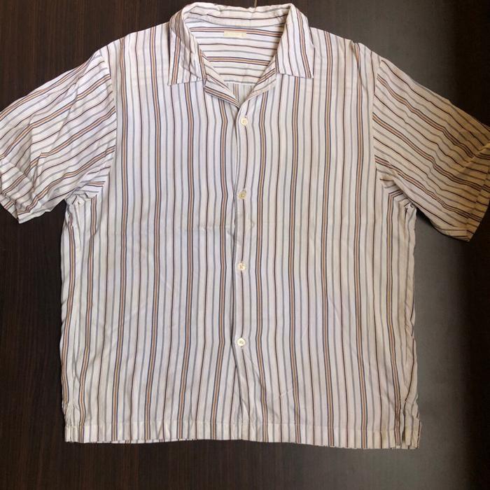 Kemeja open collar GU shirt