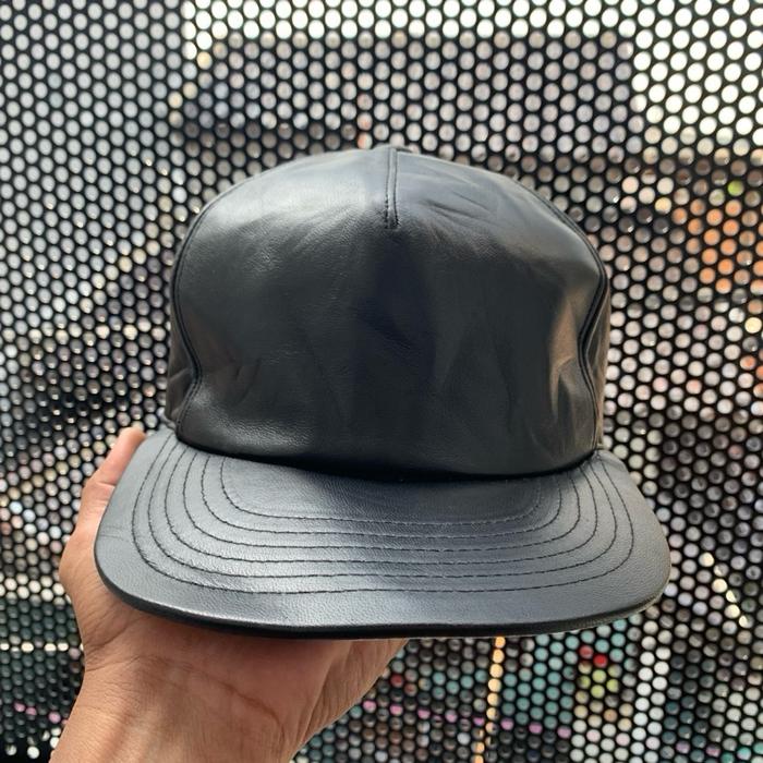 Rare Topi rick owens drkshdw leather snapback hat