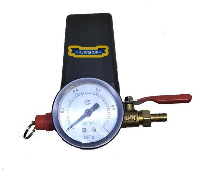 Otomatis Kompresor Set Kran Keran Safety Valve Manometer Drat Tengah