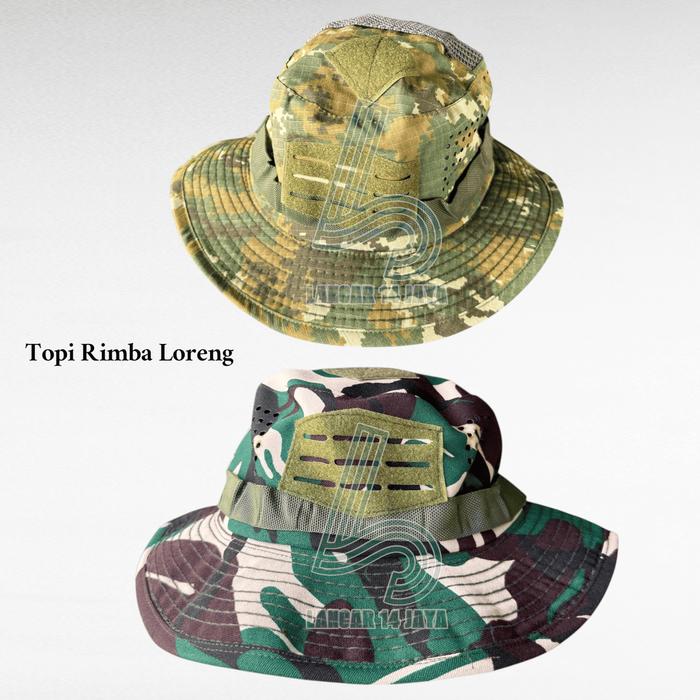 Topi Rimba velcro / Topi Rimba Malvinas/Topi Rimba  / Topi Rimba Variasi Tali karet  / Topi Rimba De