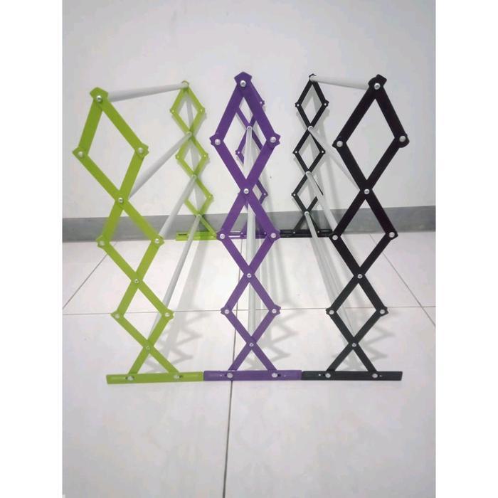 JEMURAN DINDING LIPAT / JEMURAN BAJU / JEMURAN TEMPEL / pinggiran plat besi (warna random) Dish Rack