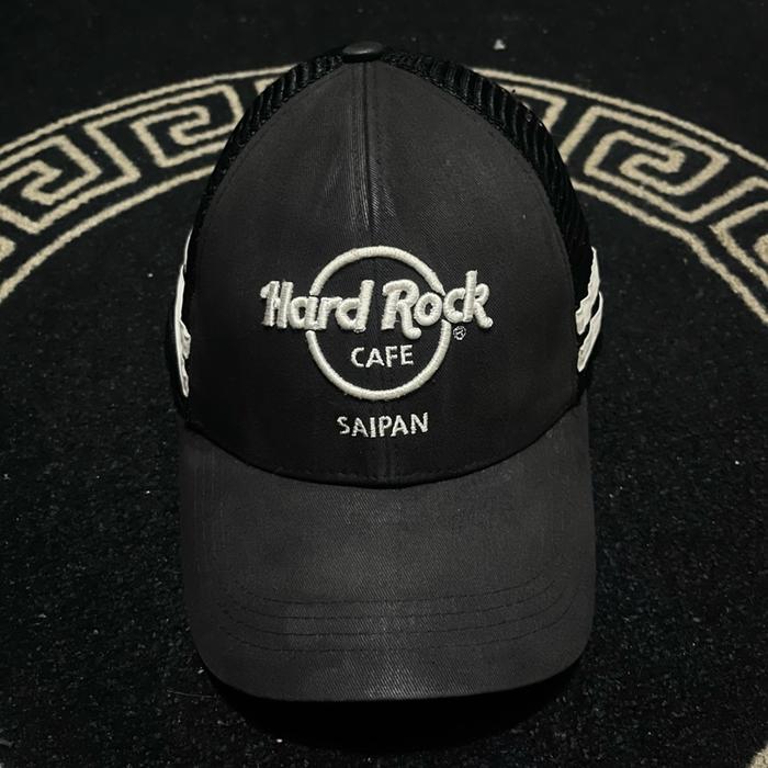 Hard rock cafe saipan trucker hat topi