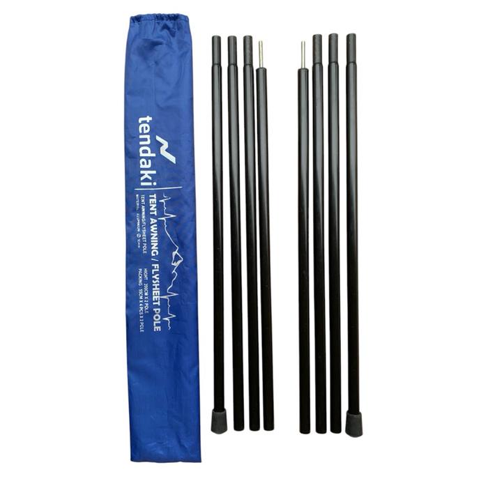 READY TENDAKI •Tent awning Aluminium •tiang canopy tenda •Flysheet pole ( Tiang Flysheet ) 1set isi