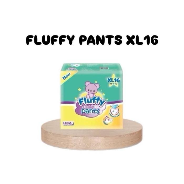 [PAKET 1 BALL] FLUFFY POPOK BAYI TIPE CELANA XL16 BABY PANTS FLUFFY POPOK BAYI CELANA MINI SIZE
