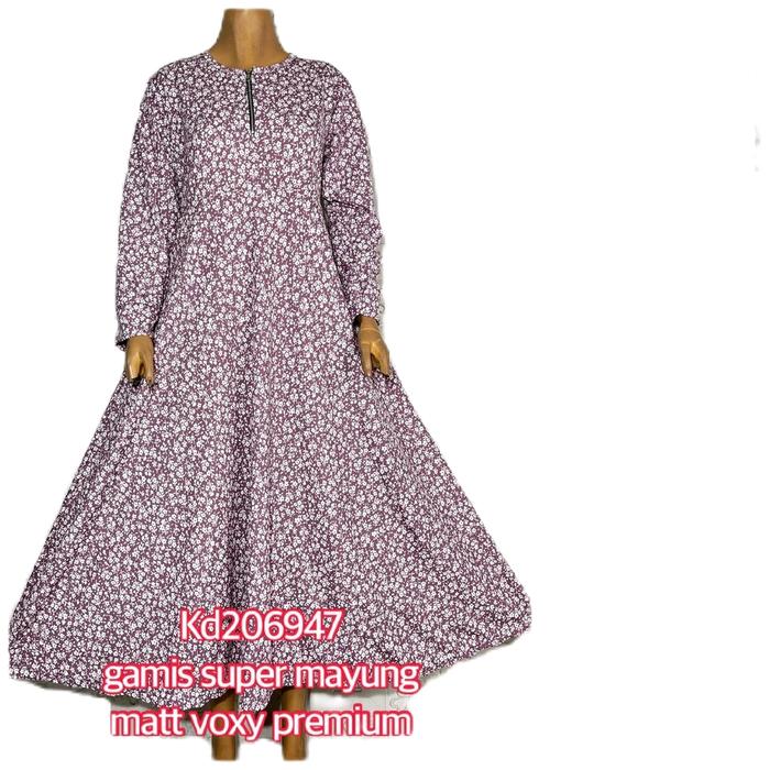 gamis voxy maxy bunga bunga