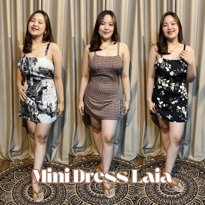 【NEW】 DRESS LAIA DRESS TANK TOP DASTER RAYON PREMIUM BAJU TIDUR NYAMAN DRESS BALI SANTAI MINI DRESS