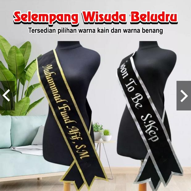 SATU HARI SIAP Selempang Wisuda Kampus Selempang Perpisahan Sekolah Selempang Graduation Selempang K
