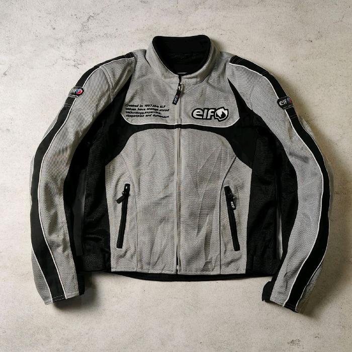 ELF GRAY MESH BLOUSON JACKET