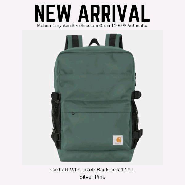 Carhartt WIP Jakob Backpack 17.9 L Silver Pine Tas Ransel Original 100%